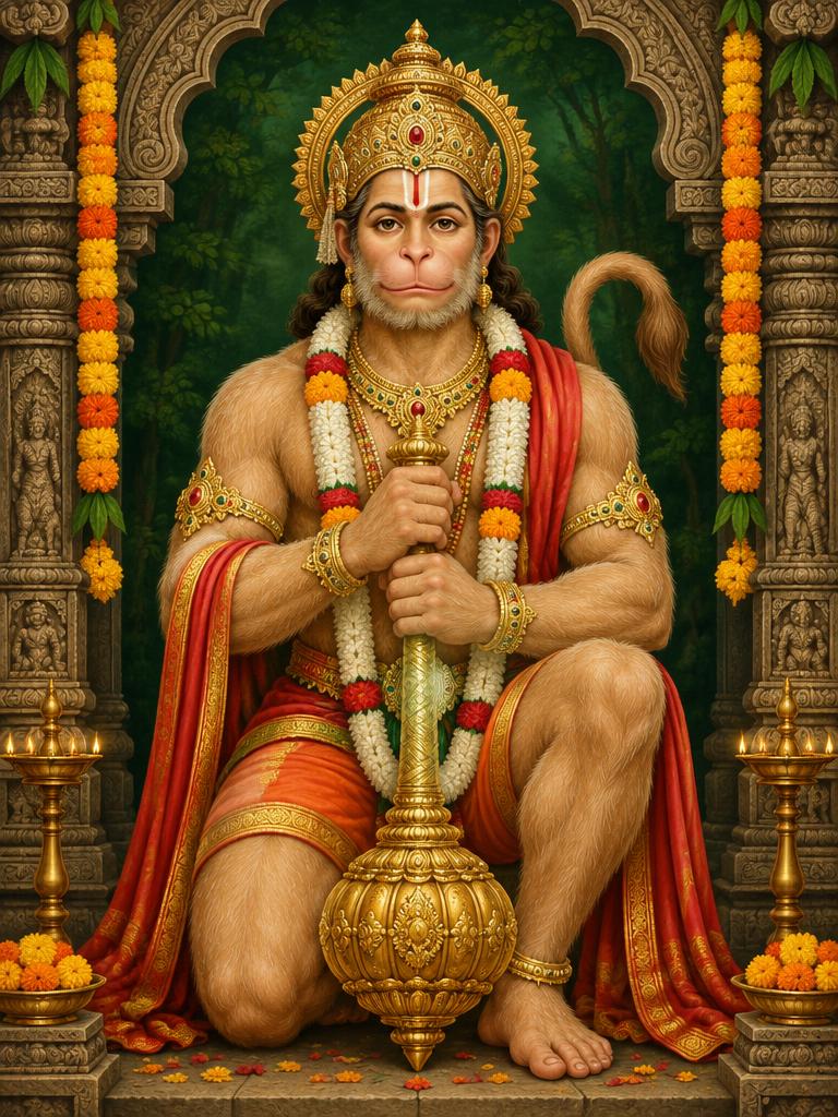 Hanuman — devotional artwork